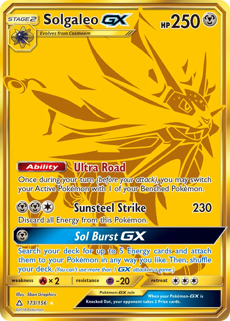 Solgaleo-GX, Ultra Prism #173/156