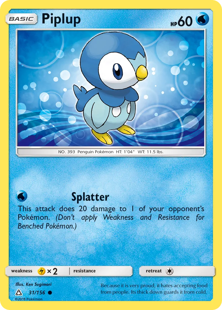 Piplup, Ultra Prism #31/156