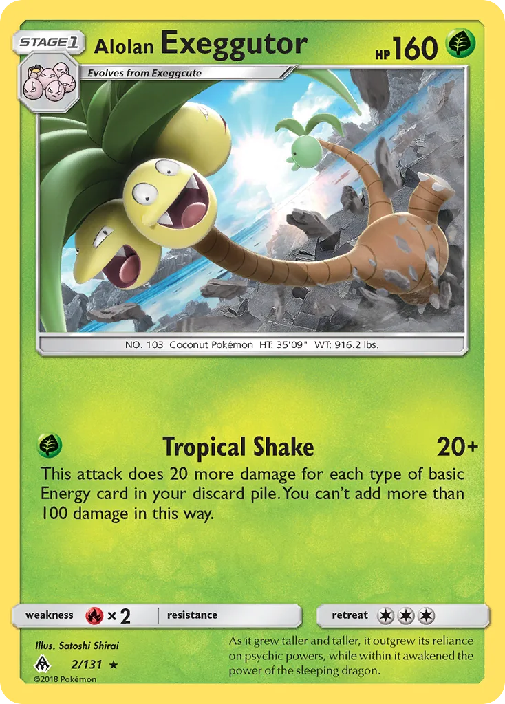 Alolan Exeggutor, Forbidden Light #2/131