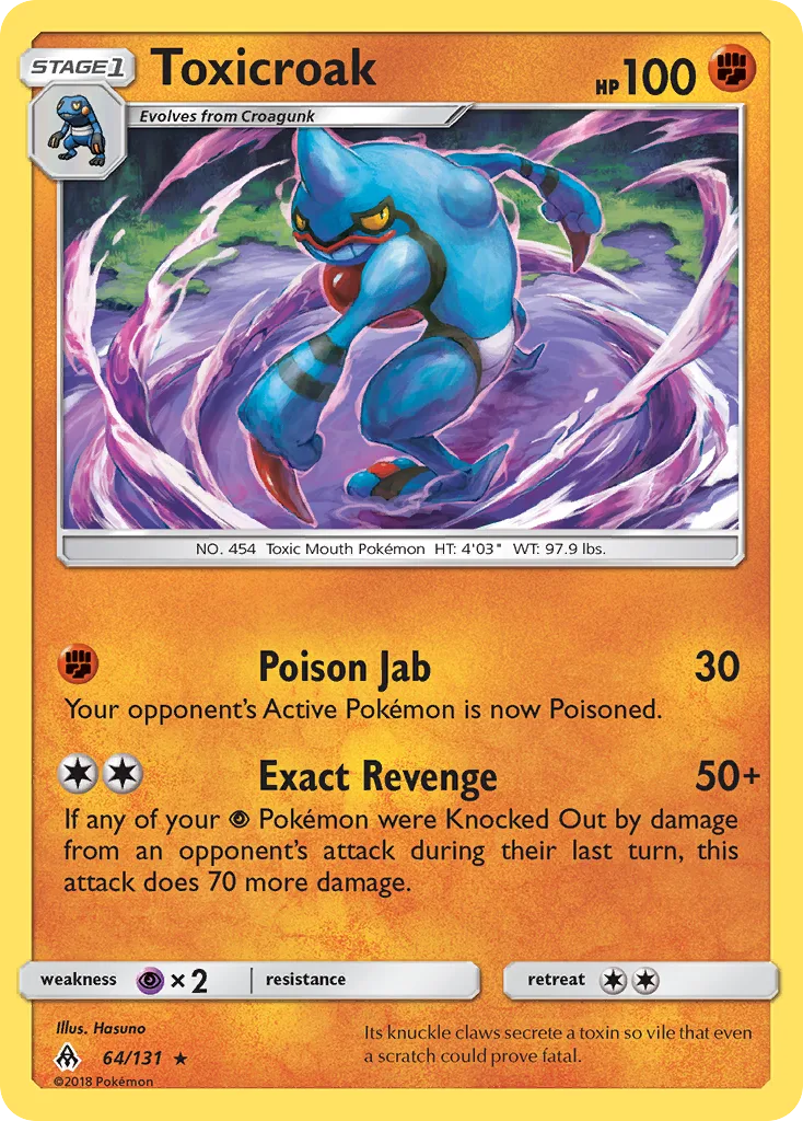 Toxicroak, Forbidden Light #64/131