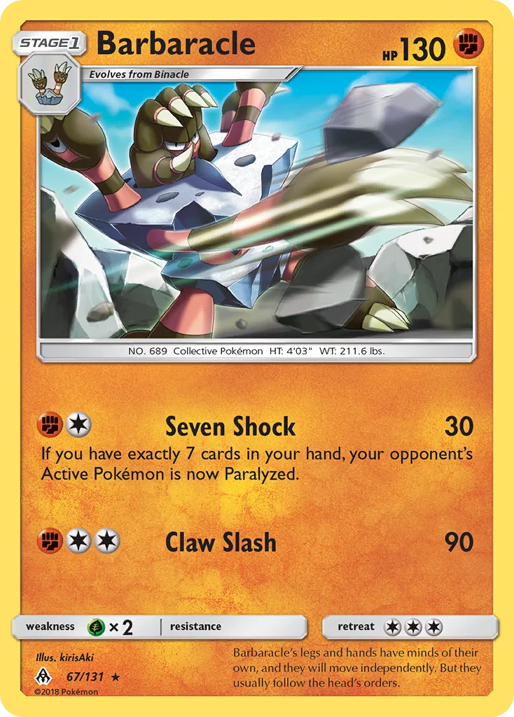 Barbaracle, Forbidden Light #67/131
