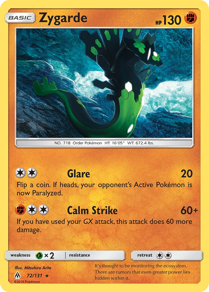 Zygarde, Forbidden Light #72/131