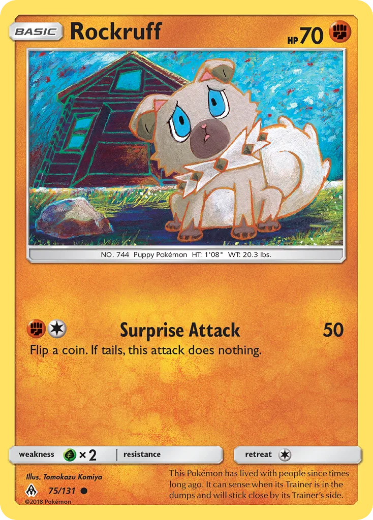 Rockruff, Forbidden Light #75/131
