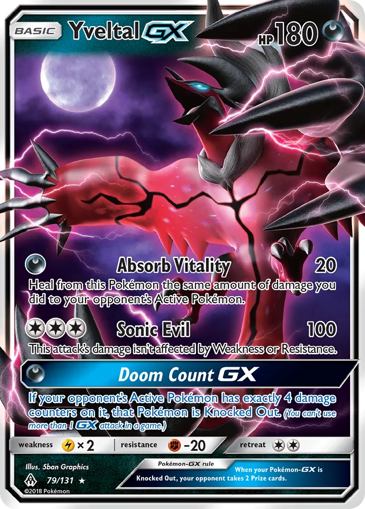 Yveltal-GX, Forbidden Light #79/131