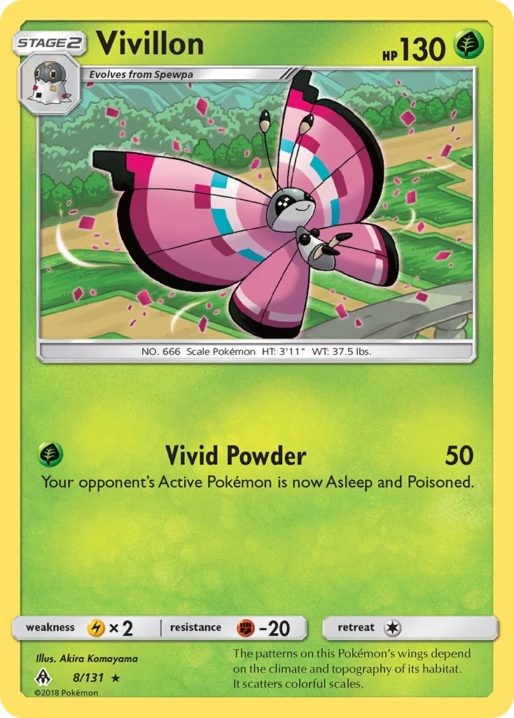 Vivillon, Forbidden Light #8/131