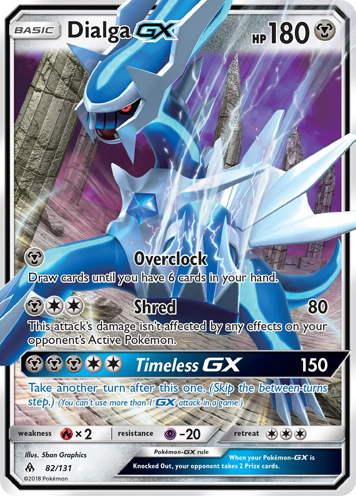 Dialga-GX, Forbidden Light #82/131