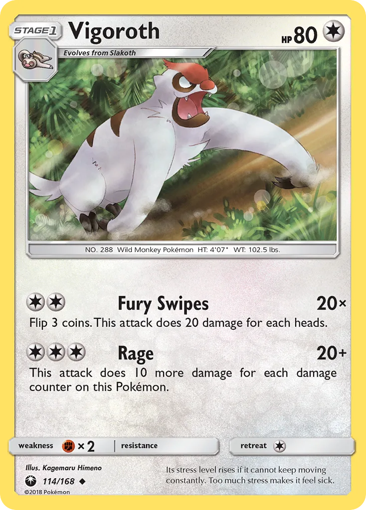 Vigoroth, Celestial Storm #114/168
