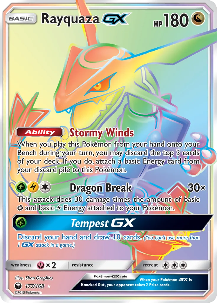Rayquaza-GX, Celestial Storm #177/168
