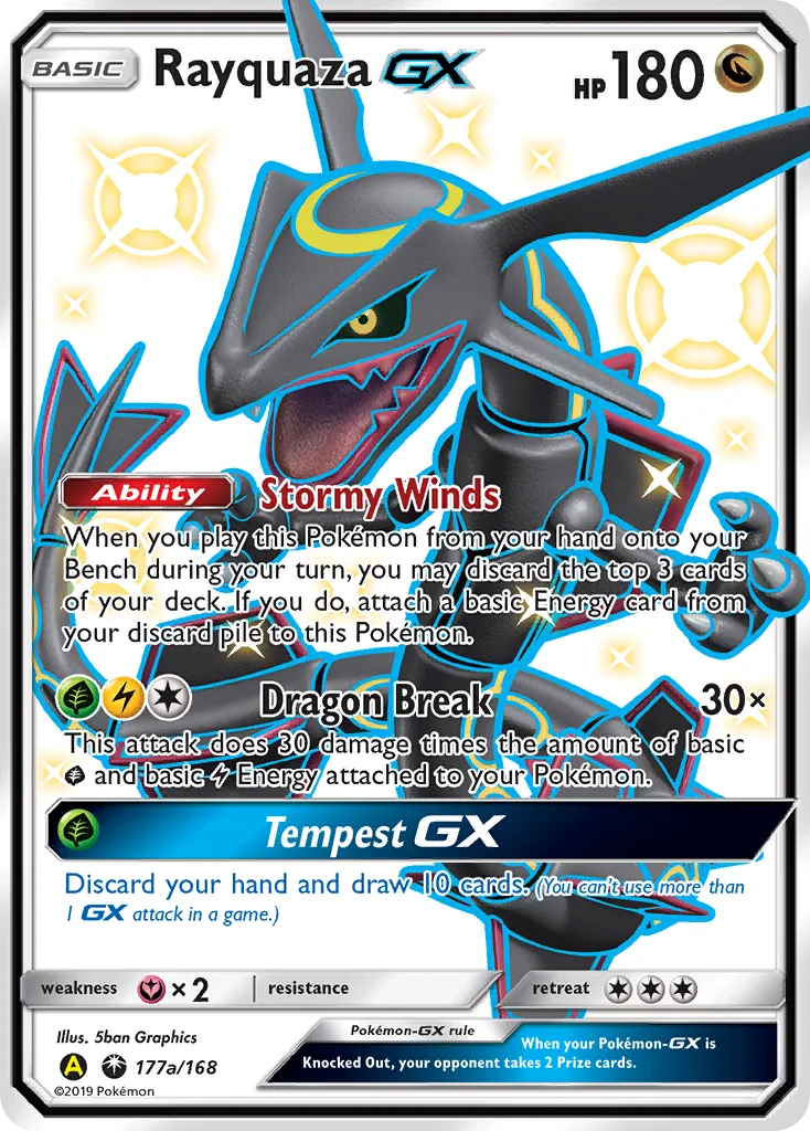 Rayquaza-GX, Celestial Storm #177a/168