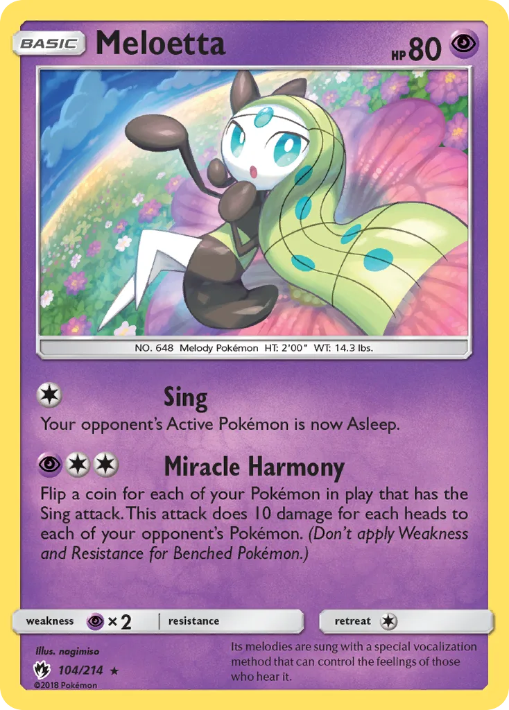 Meloetta, Lost Thunder #104/214