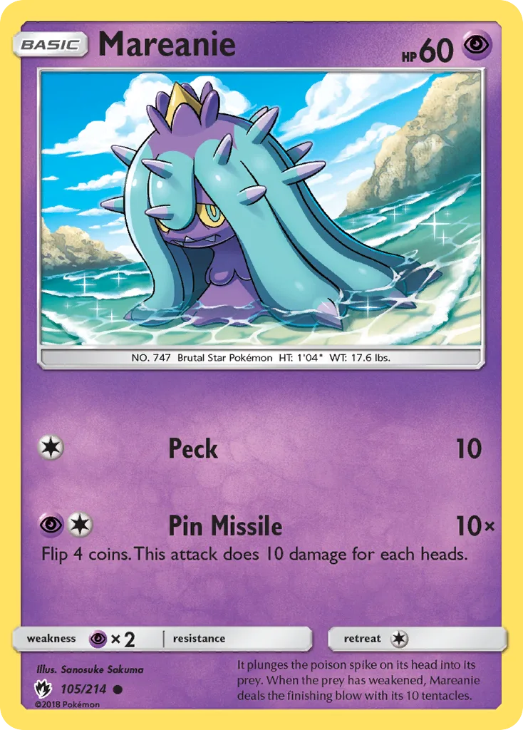 Mareanie, Lost Thunder #105/214