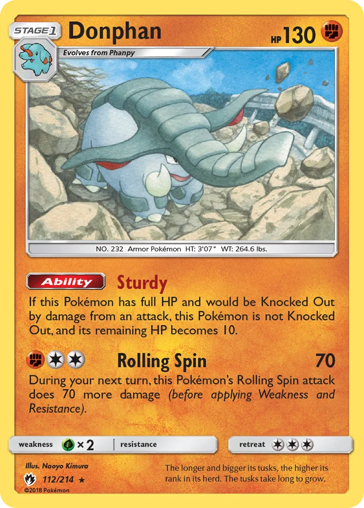 Donphan, Lost Thunder #112/214