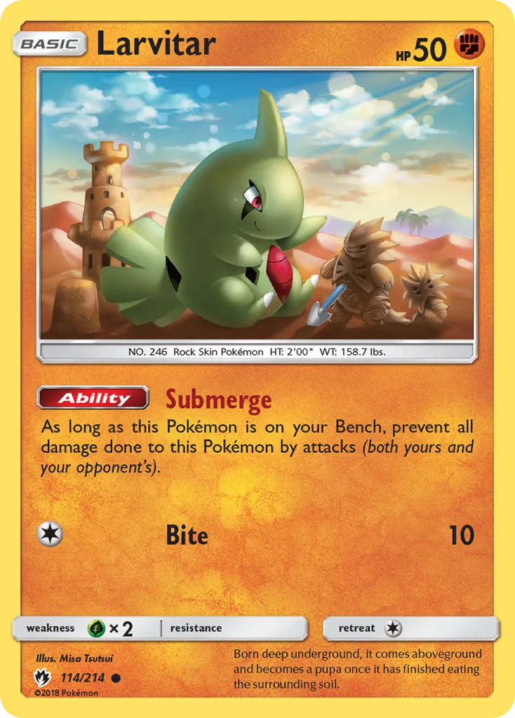 Larvitar, Lost Thunder #114/214
