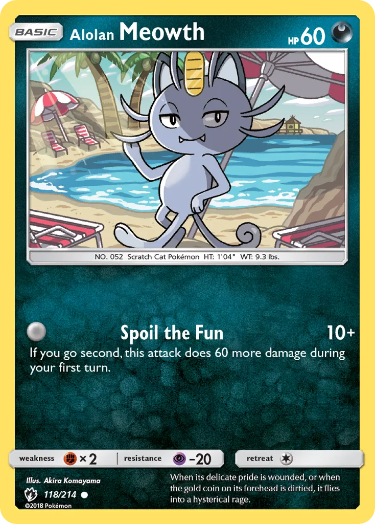 Alolan Meowth, Lost Thunder #118/214