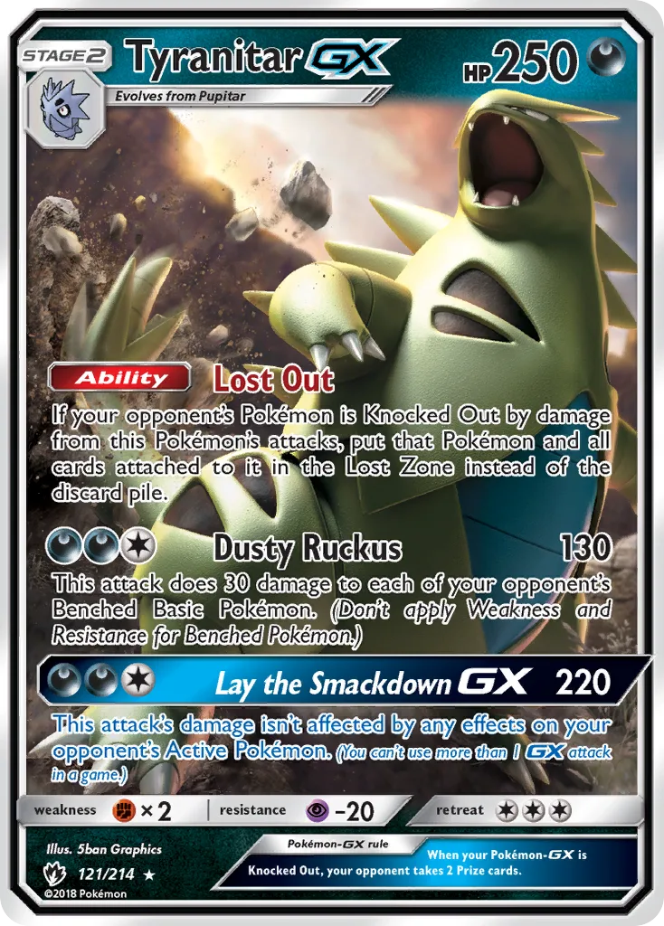 Tyranitar-GX, Lost Thunder #121/214