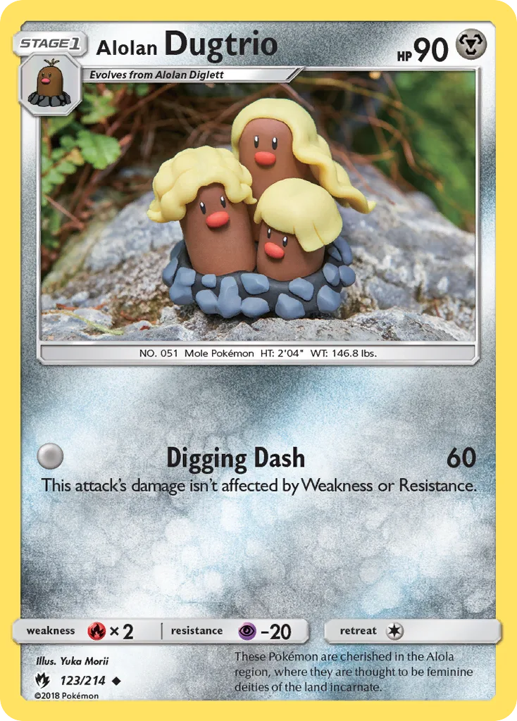 Alolan Dugtrio, Lost Thunder #123/214