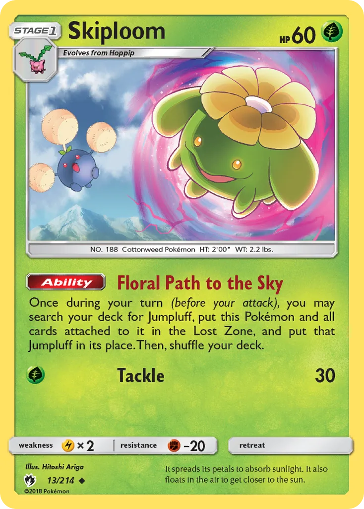 Skiploom, Lost Thunder #13/214