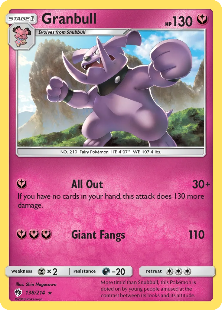 Granbull, Lost Thunder #138/214