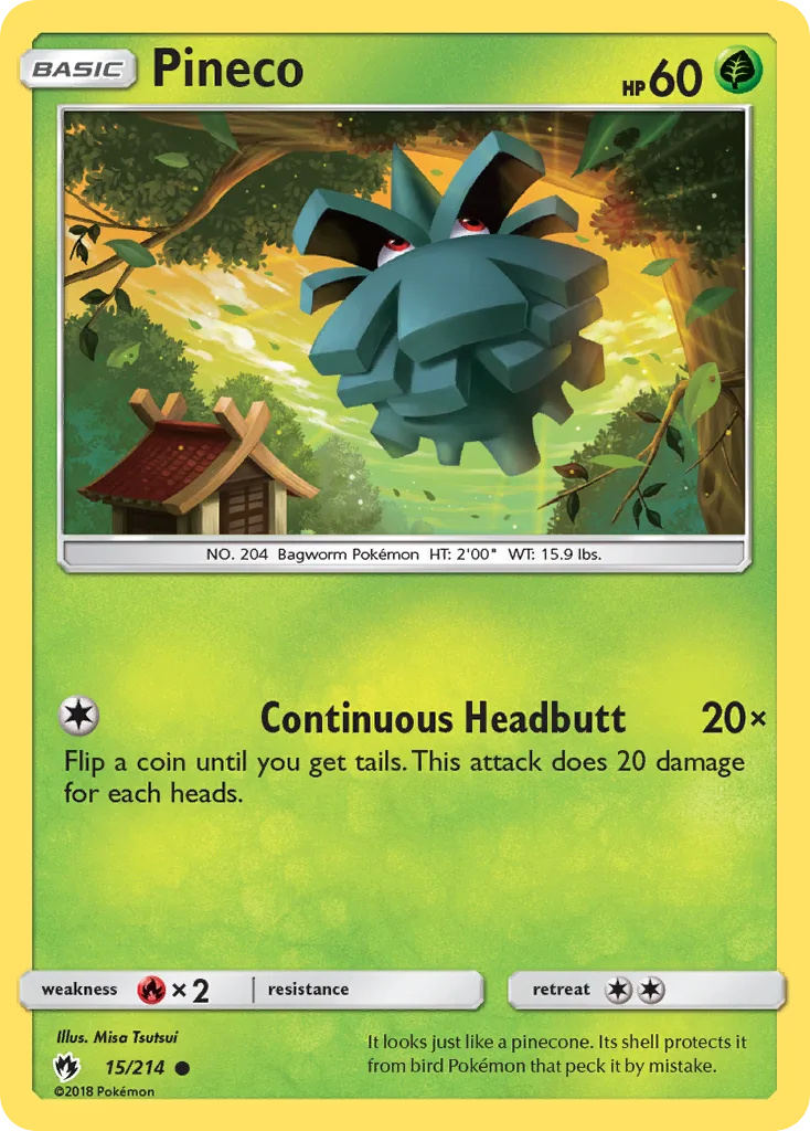 Pineco, Lost Thunder #15/214