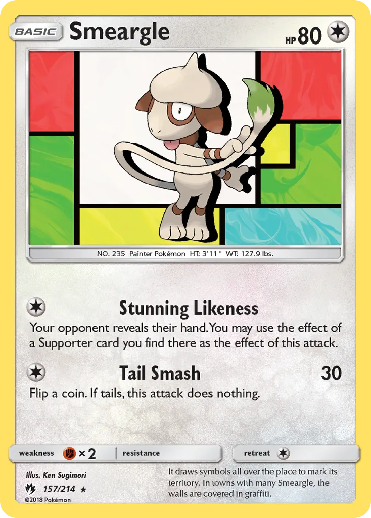 Smeargle, Lost Thunder #157/214