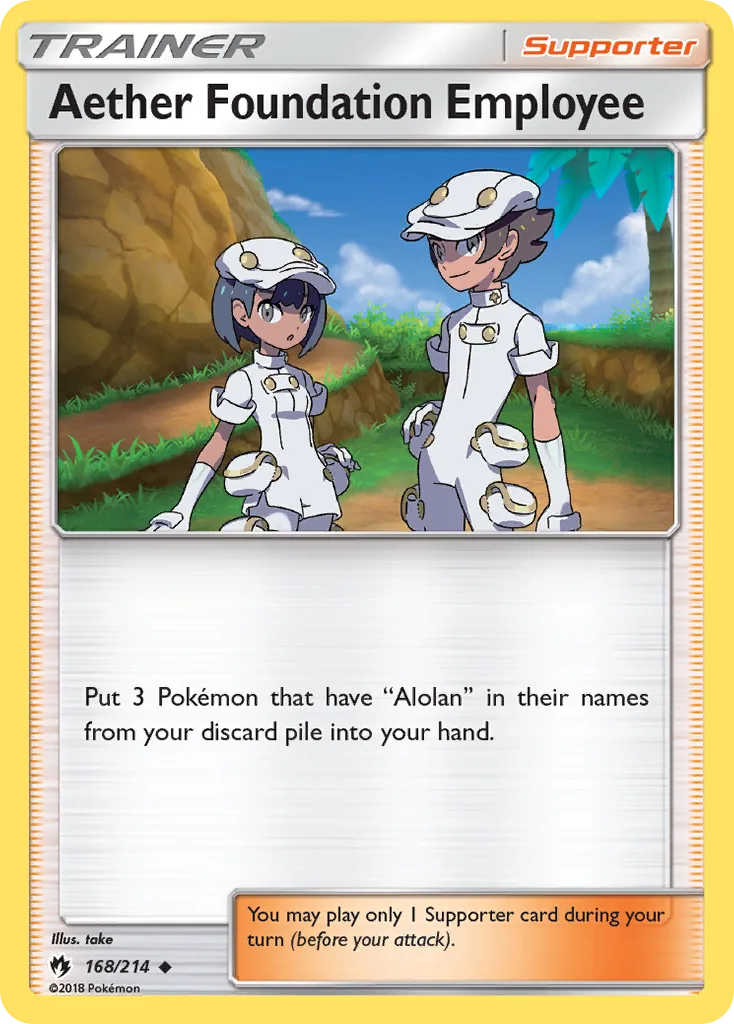 Aether Foundation Employee, Lost Thunder #168/214
