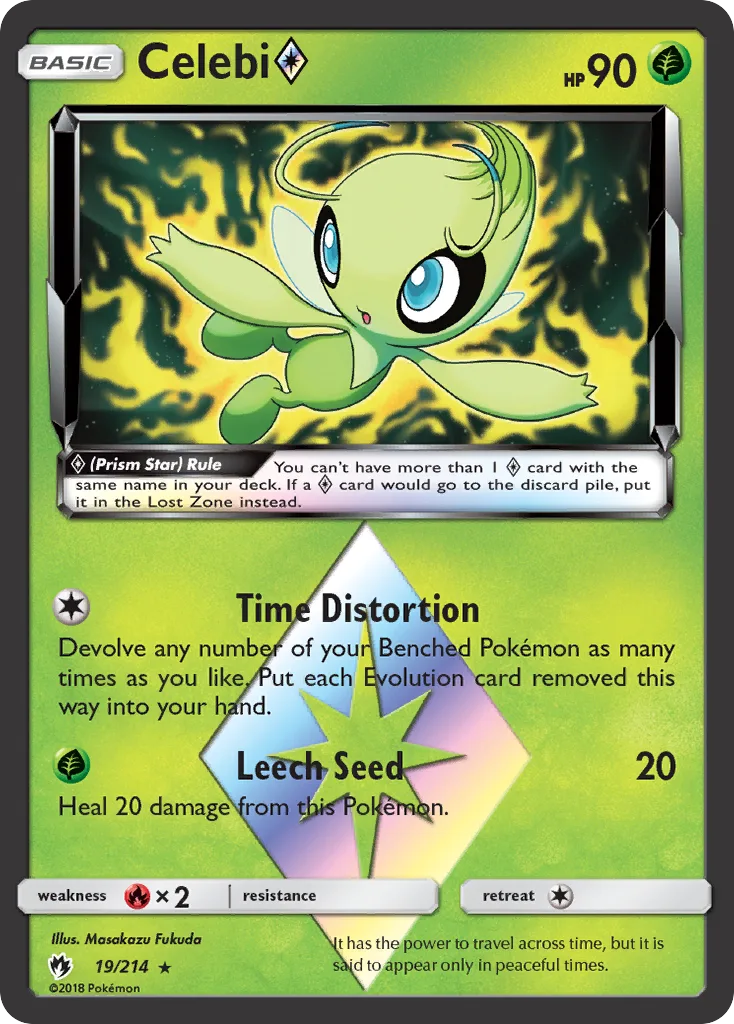 Celebi ◇, Lost Thunder #19/214