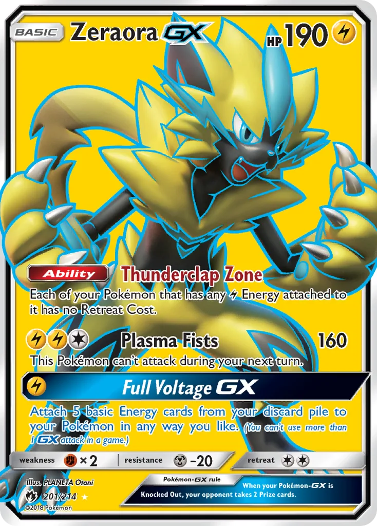 Zeraora-GX, Lost Thunder #201/214