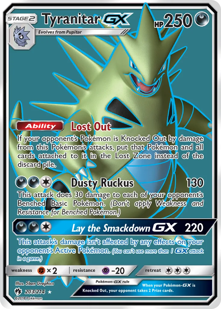 Tyranitar-GX, Lost Thunder #203/214