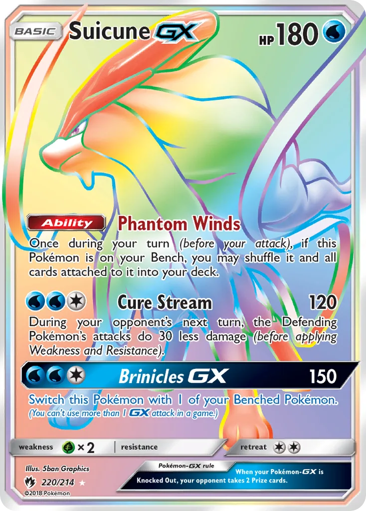 Suicune-GX, Lost Thunder #220/214