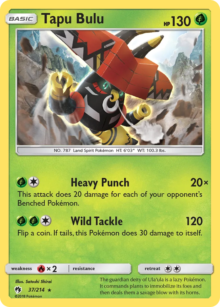 Tapu Bulu, Lost Thunder #37/214