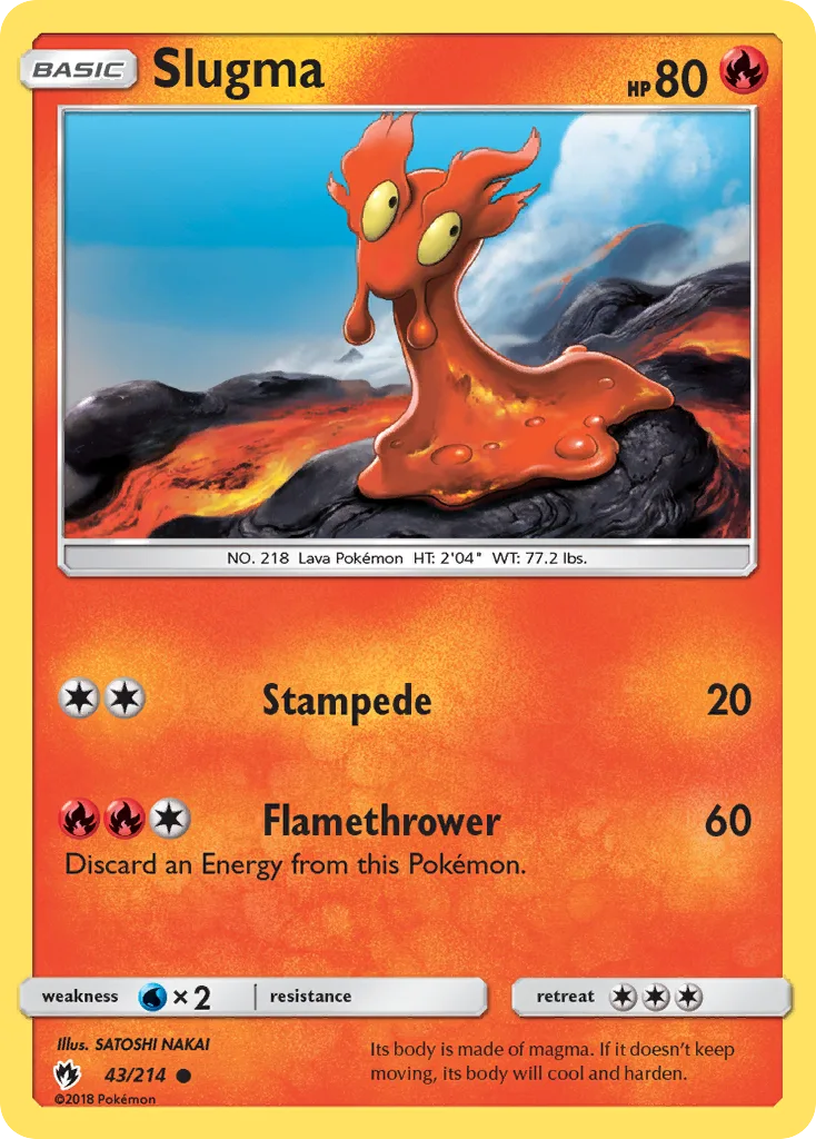 Slugma, Lost Thunder #43/214