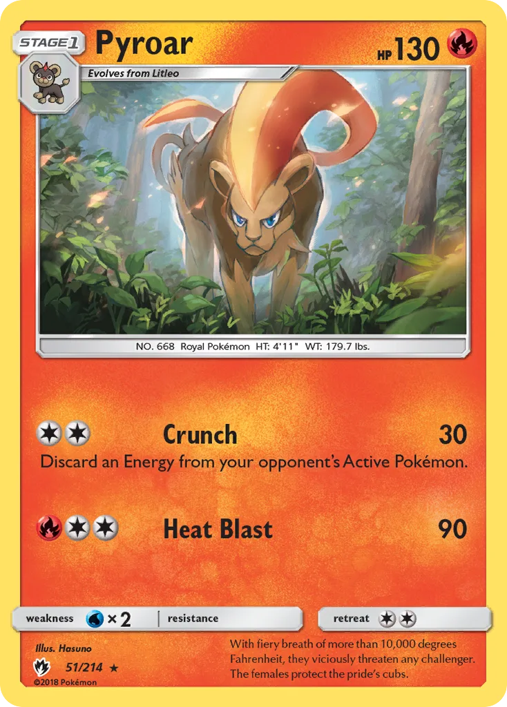 Pyroar, Lost Thunder #51/214