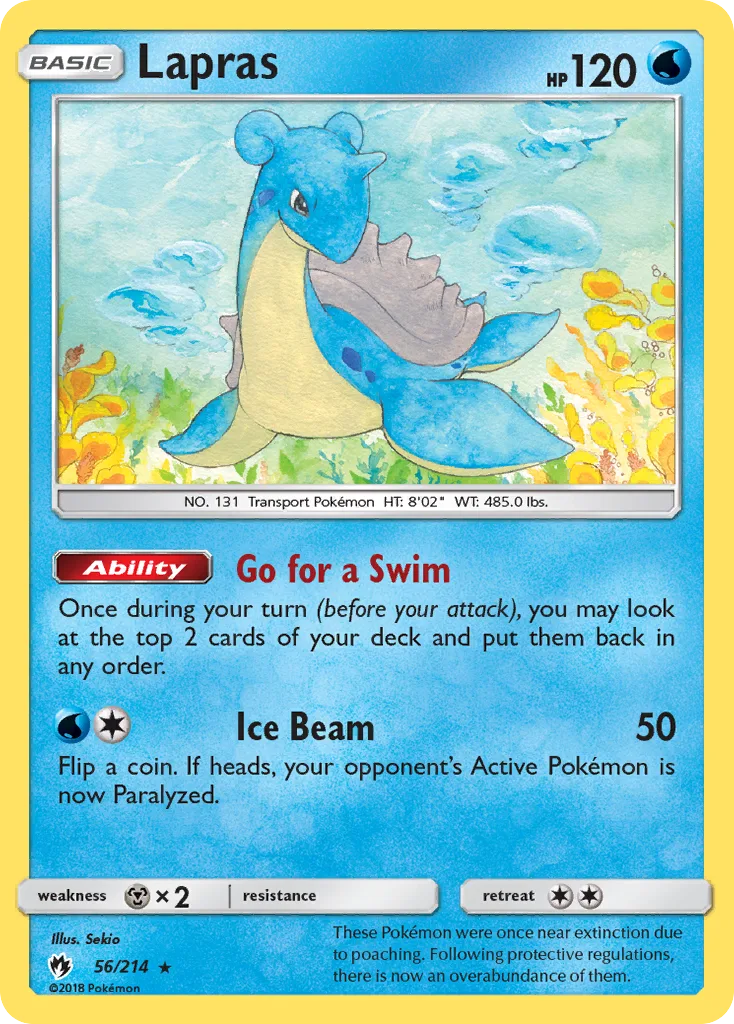 Lapras, Lost Thunder #56/214