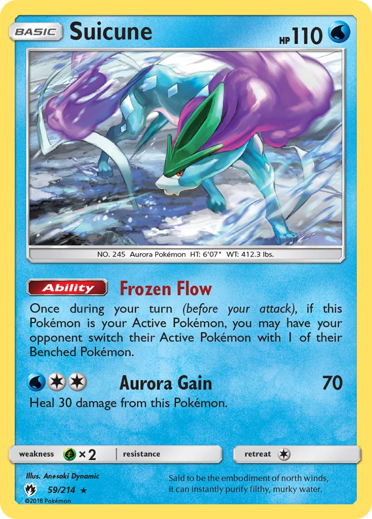 Suicune, Lost Thunder #59/214
