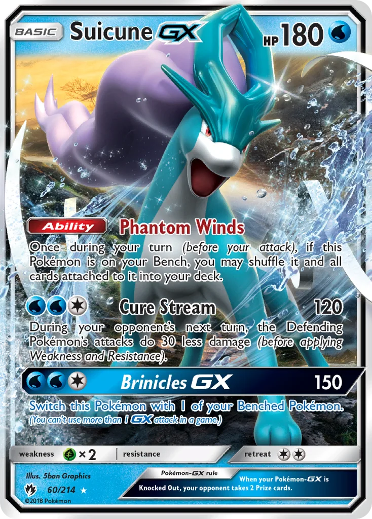 Suicune-GX, Lost Thunder #60/214