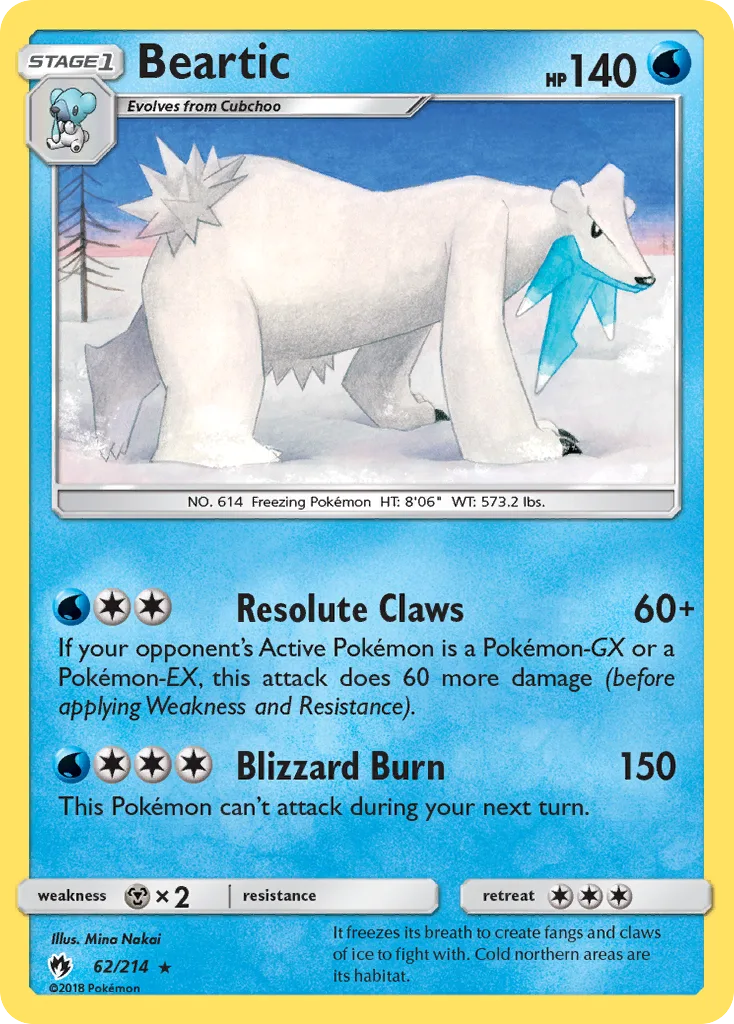 Beartic, Lost Thunder #62/214