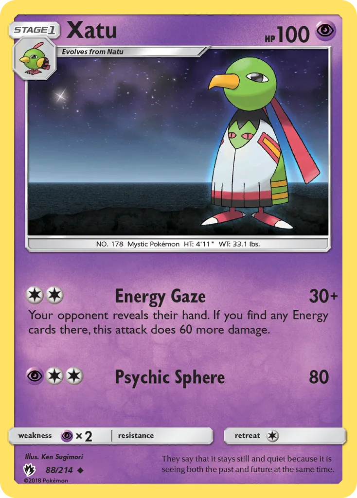 Xatu, Lost Thunder #88/214