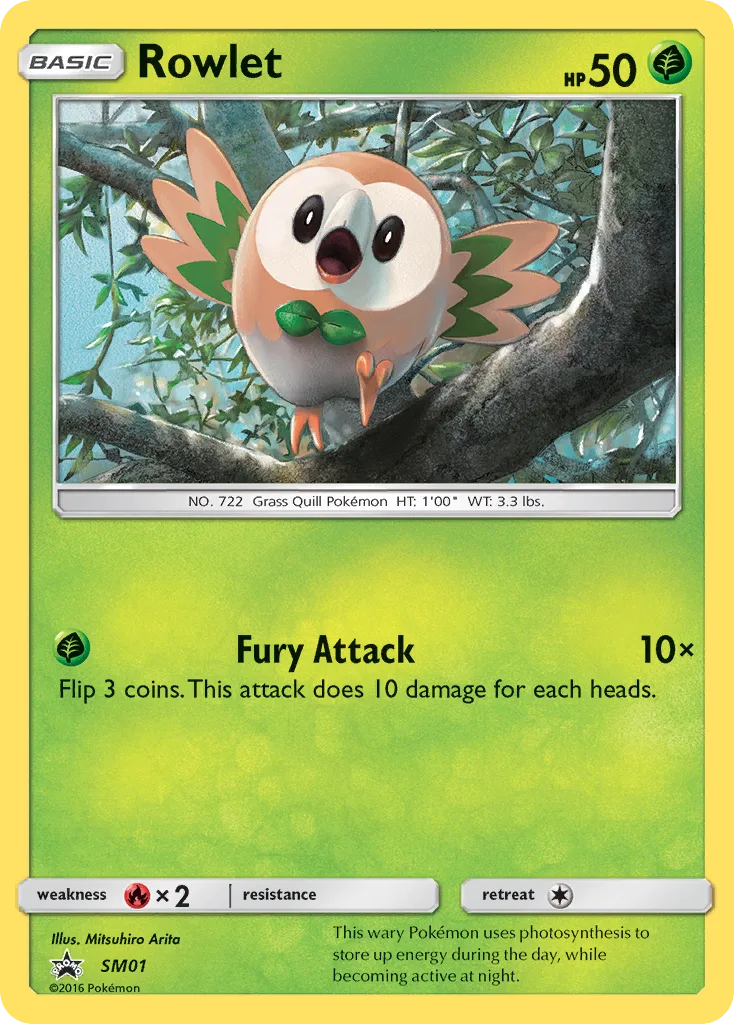 Rowlet, SM Black Star Promos #SM01