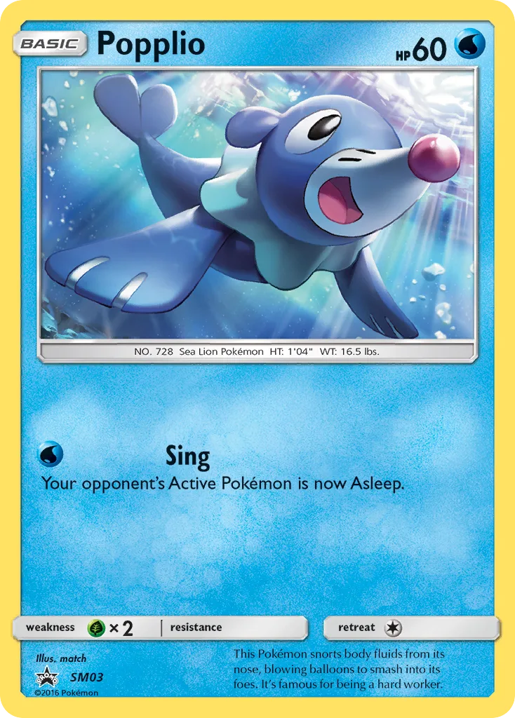Popplio, SM Black Star Promos #SM03