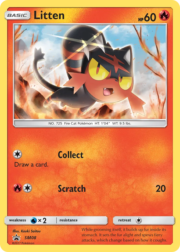 Litten, SM Black Star Promos #SM08