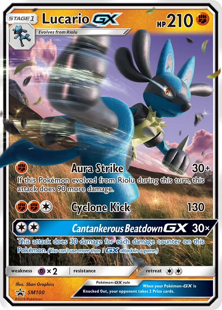 Lucario-GX, SM Black Star Promos #SM100