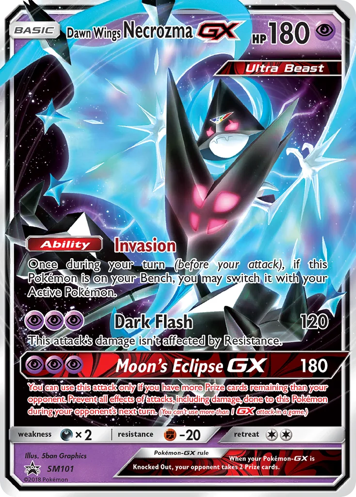 Dawn Wings Necrozma-GX, SM Black Star Promos #SM101