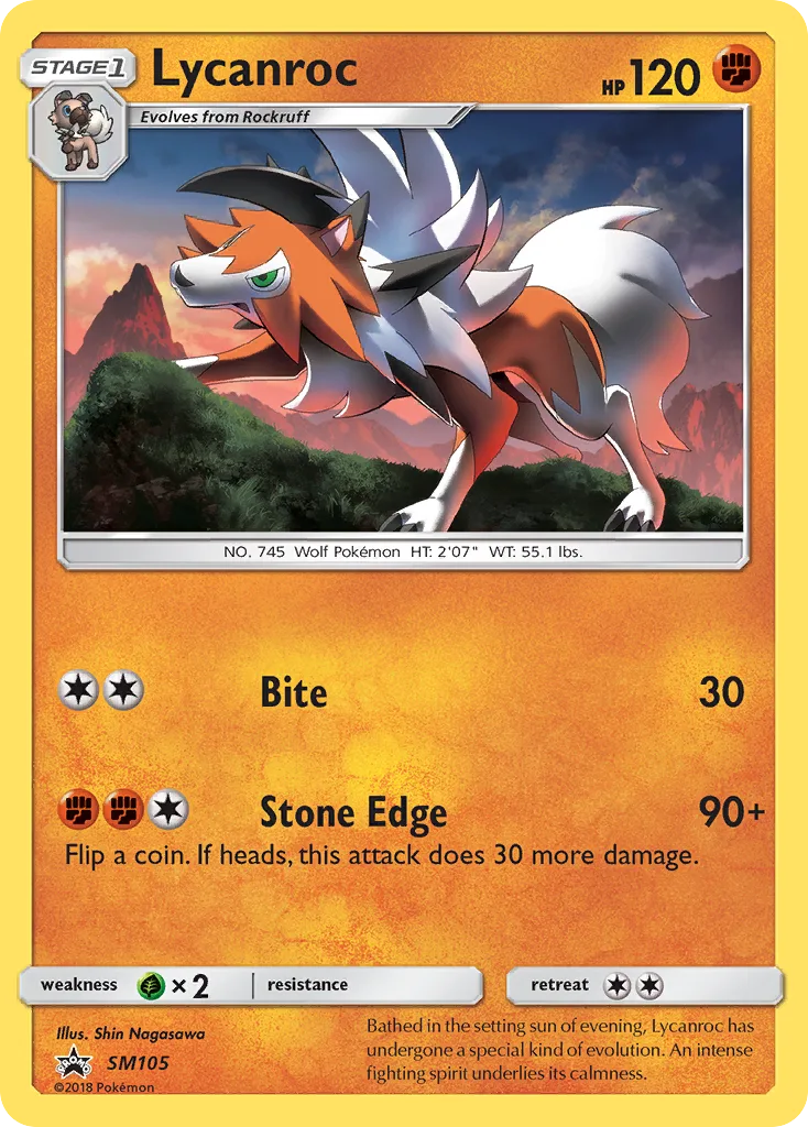 Lycanroc, SM Black Star Promos #SM105
