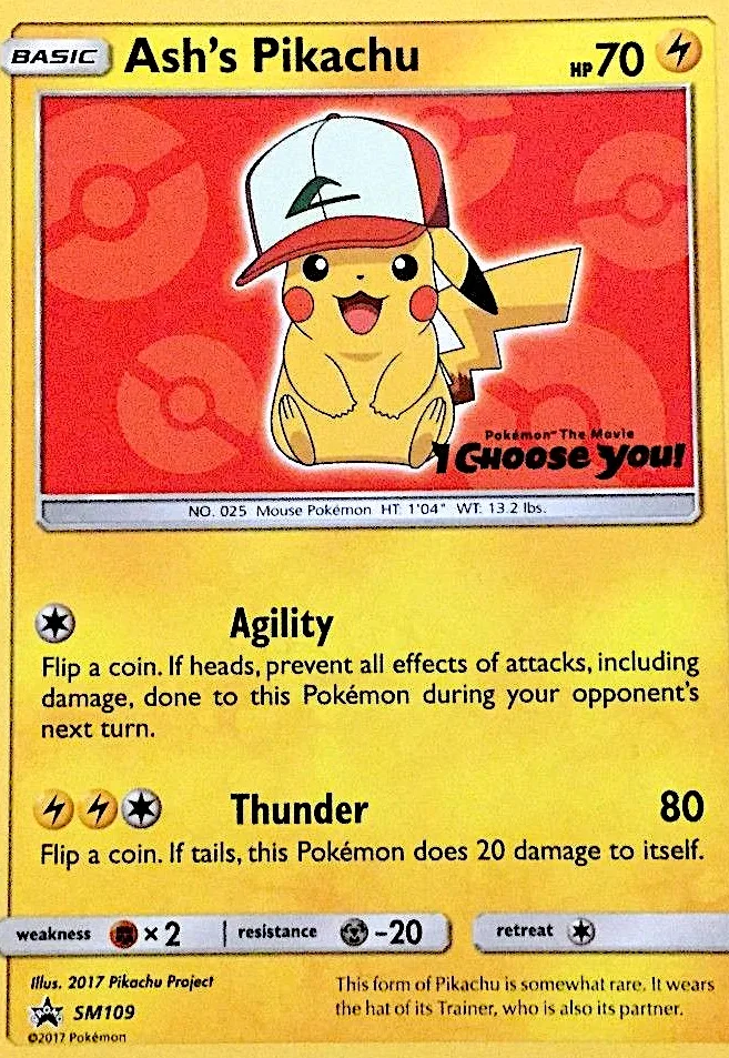 Ash's Pikachu, SM Black Star Promos #SM109