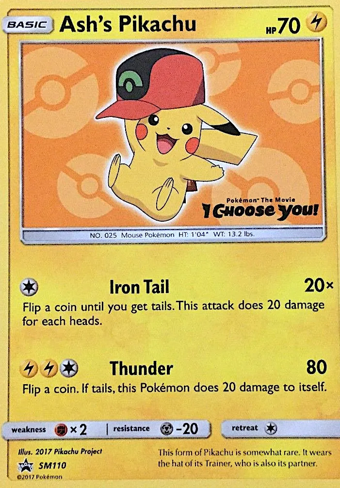 Ash's Pikachu, SM Black Star Promos #SM110