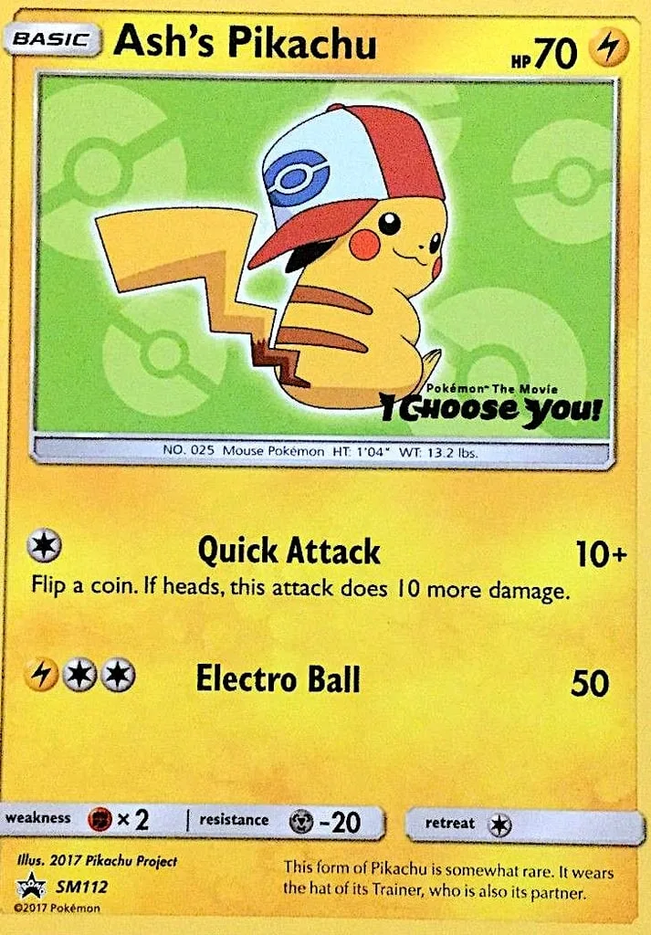 Ash's Pikachu, SM Black Star Promos #SM112