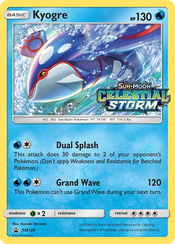Kyogre, SM Black Star Promos #SM129