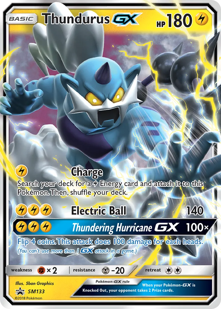 Thundurus-GX, SM Black Star Promos #SM133