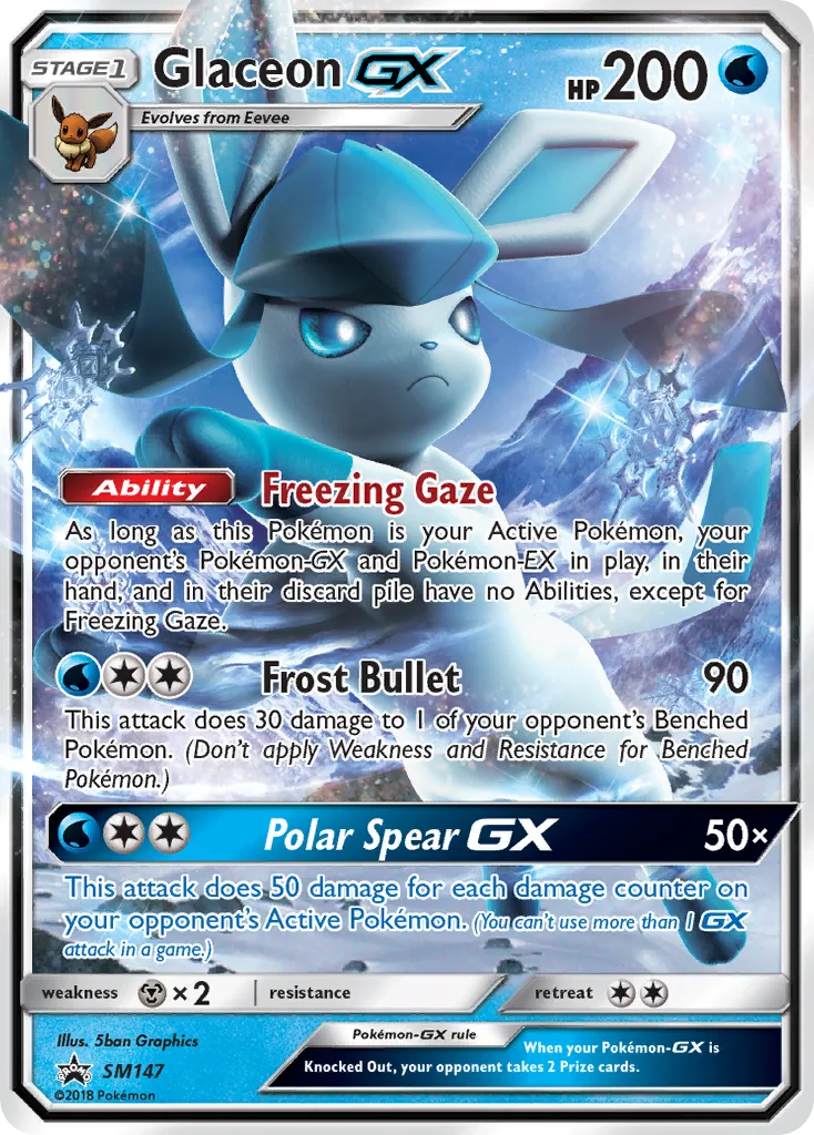 Glaceon-GX, SM Black Star Promos #SM147