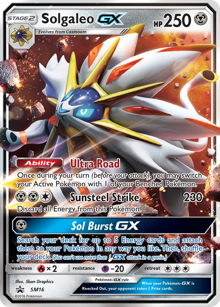 Solgaleo-GX, SM Black Star Promos #SM16